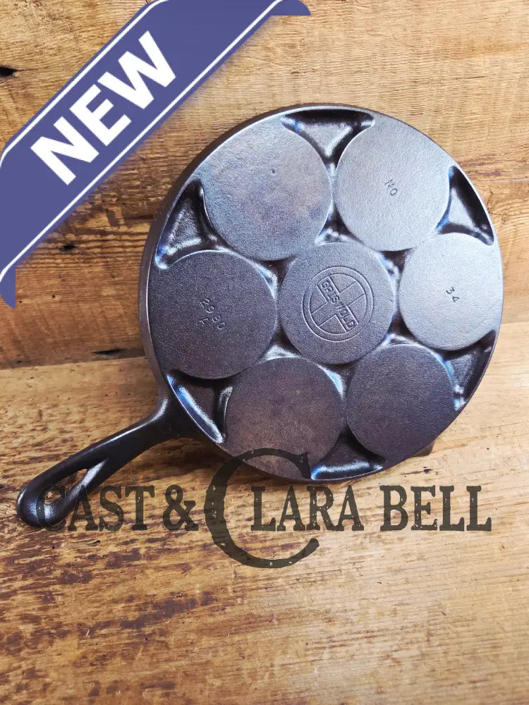 GREAT gift idea! Wagner made Griswold No. 34 Cast Iron Plett Pan with Block Logo 2980 A Skillet