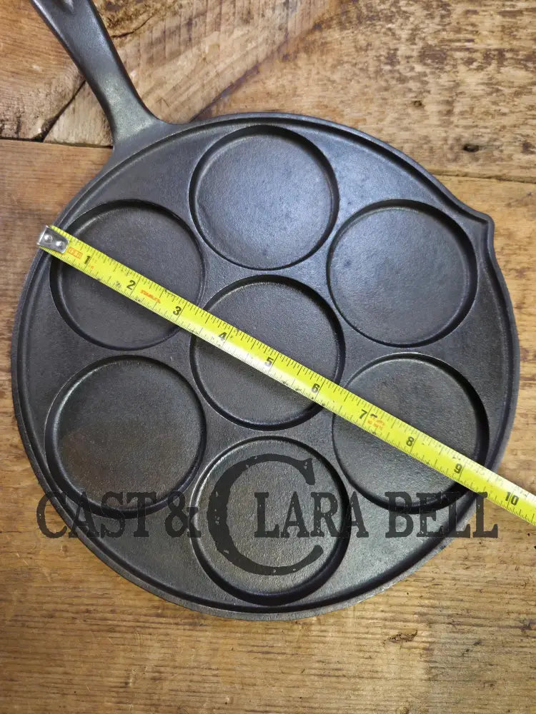 GREAT gift idea! Wagner made Griswold No. 34 Cast Iron Plett Pan with Block Logo 2980 A