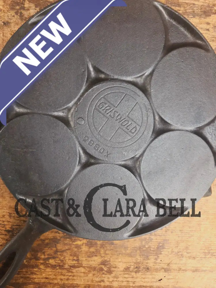 GREAT gift idea! Wagner made Griswold No. 34 Cast Iron Plett Pan with Block Logo 2980 Skillet