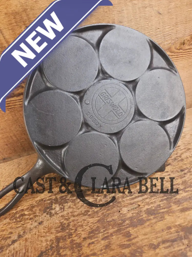 GREAT gift idea! Wagner made Griswold No. 34 Cast Iron Plett Pan with Block Logo 2980 Skillet