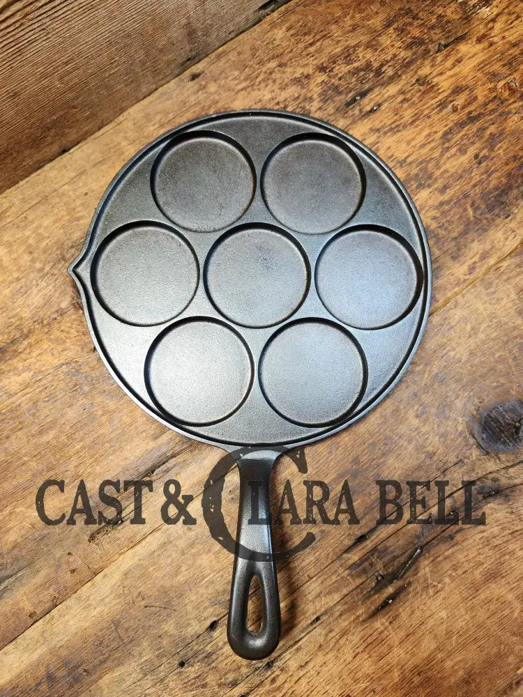 Great Gift Idea! Wagner Made Griswold No. 34 Cast Iron Plett Pan With Slant Block Logo 2980 A