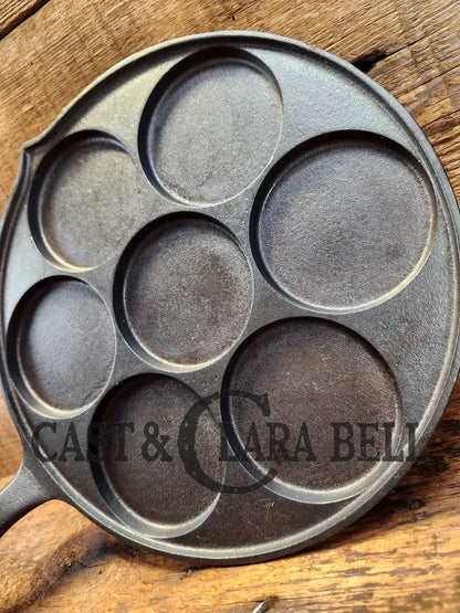 Great Gift Idea! Wagner Made Griswold No. 34 Cast Iron Plett Pan With Slant Block Logo 2980 A