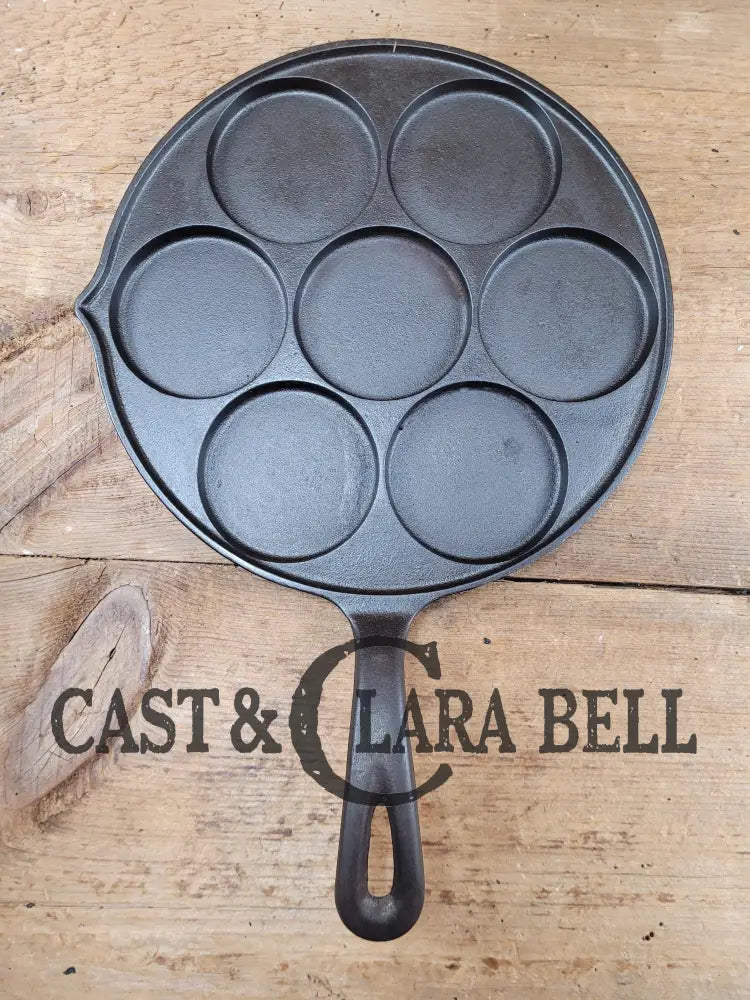 Great Gift Idea! Wagner Made Griswold No. 34 Cast Iron Plett Pan With Slant Block Logo 2980 Skillet