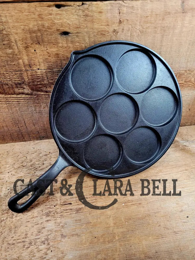 Great Gift Idea! Wagner Made Griswold No. 34 Cast Iron Plett Pan With Slant Block Logo 2980 Skillet