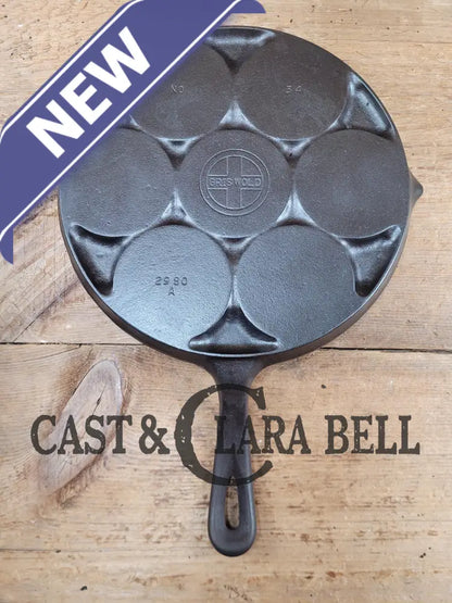 Great Gift Idea! Wagner Made Griswold No. 34 Cast Iron Plett Pan With Slant Block Logo 2980 Skillet