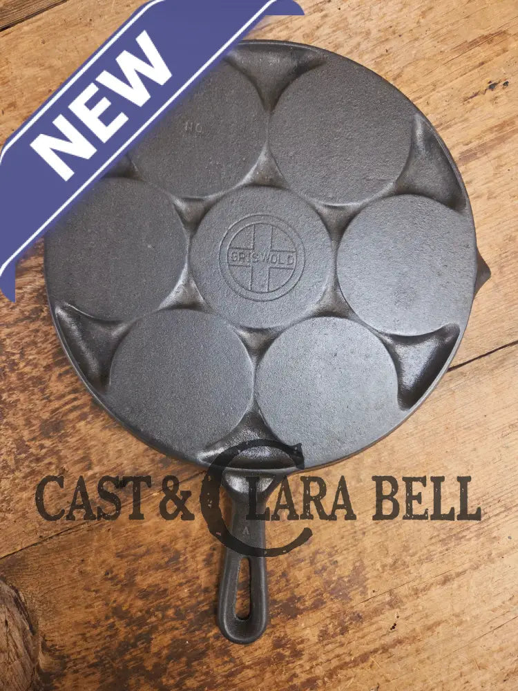 GREAT gift idea! Wagner made Griswold No. 34 Cast Iron Plett Pan with Small Block Logo Skillet