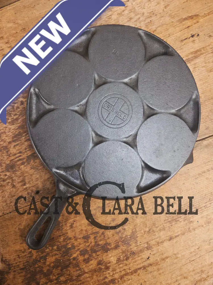 GREAT gift idea! Wagner made Griswold No. 34 Cast Iron Plett Pan with Small Block Logo Skillet