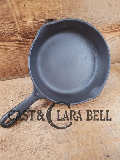 Great Gift! Unmarked Wagner #5 Cast Iron Skillet 8 Inches Saute Pan