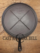 Great price! 1920’s Griswold #9 Round Griddle with Block Logo ERIE 739 sulfur pitting on bottom GORGEOUS on top!