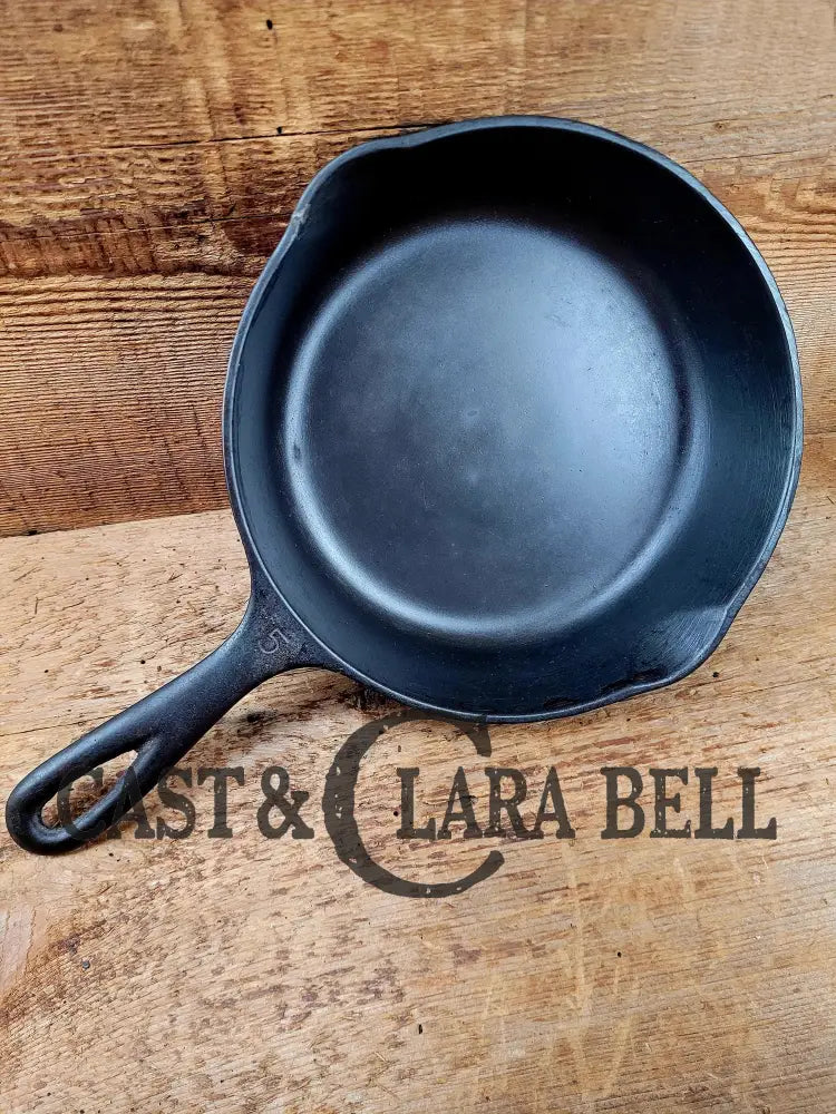 Great Saute Pan! 1930’S Wagner #5 Skillet With Stylized Logo 1055 H