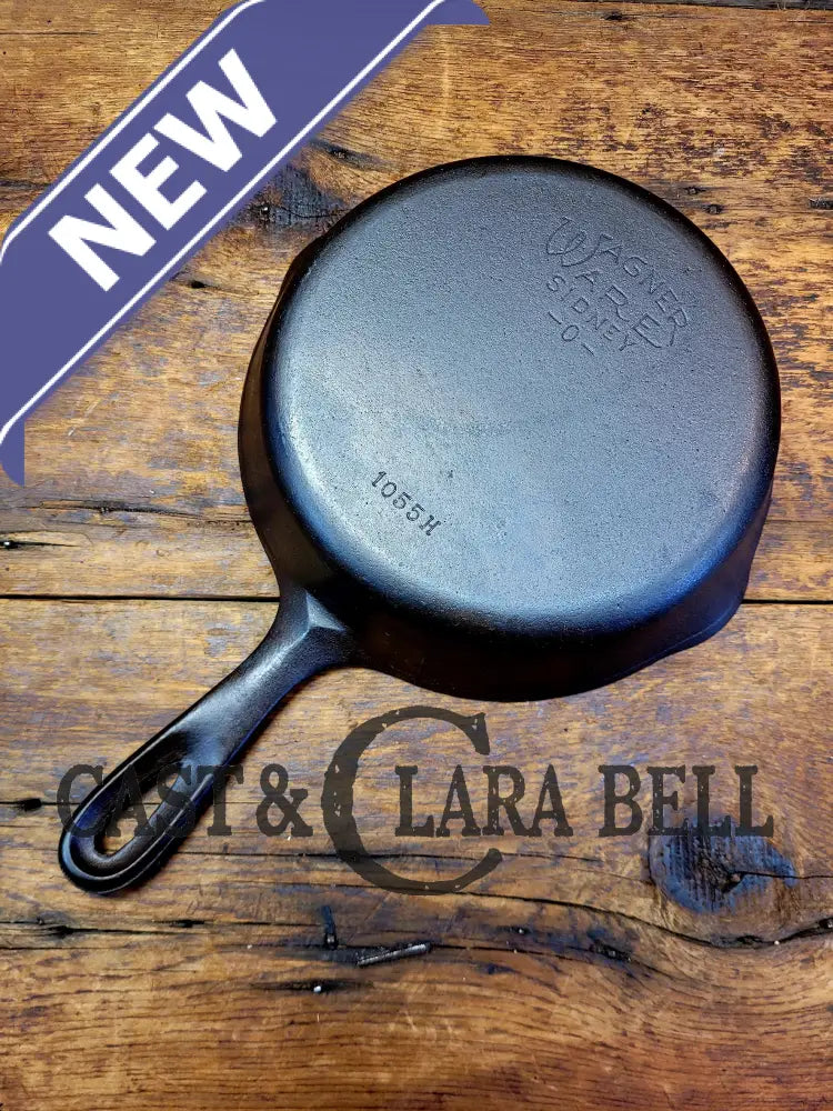 Great Saute Skillet! Wagner Ware #5 Cast Iron Skillet With Stylized Logo And Smooth Bottom 1055 H.