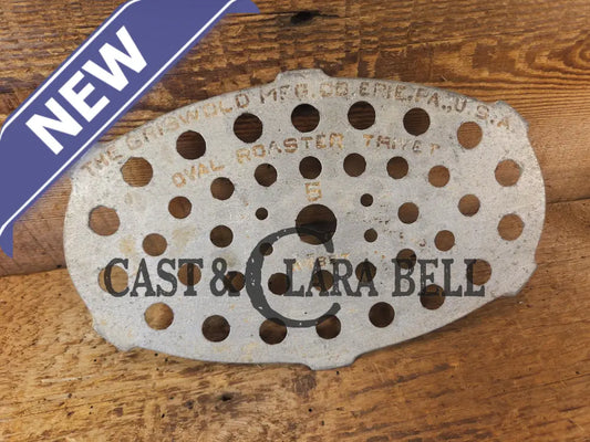 Griswold #5 Oval Roaster Trivet. Cleaned lightly see desc. #A485T Aluminum trivet. Perfect for either cast iron or