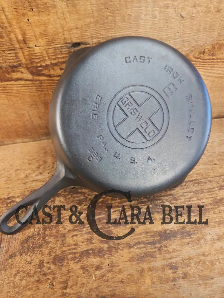 Griswold #6 Cast Iron Skillet with Large Block Logo 699 C Skillet