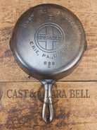 Griswold #6 Skillet with Duo-Chrome finish Large Block Logo and Smooth Bottom 699 D - Skillet