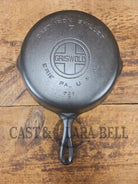 Griswold #7 Skillet with Large Block Logo and Smooth Bottom 701 D - Skillet