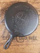 Griswold #7 Skillet with Large Block Logo and Smooth Bottom 701 D Flat Handle - Skillet