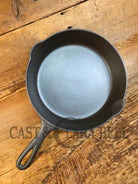 Griswold #7 Skillet with Large Block Logo and Smooth Bottom 701 D later handle - Skillet