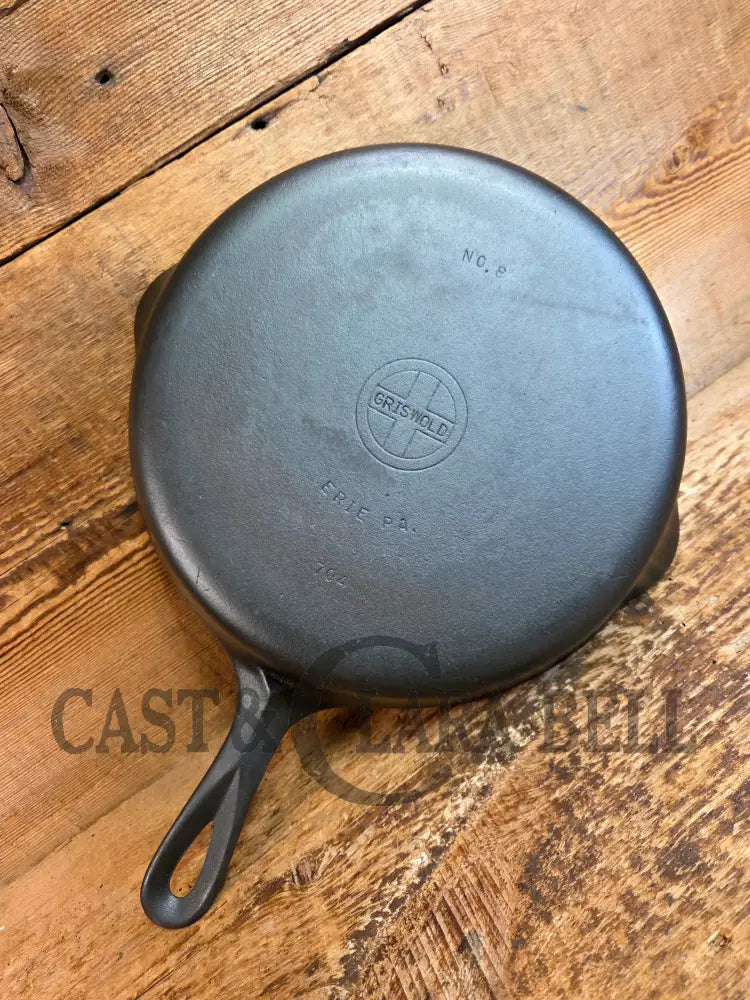 Griswold #8 Cast Iron Skillet Small Block 704 - Skillet