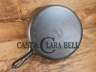 Griswold #8 Cast Iron Skillet Small Block Groove Handle 704 F Skillet