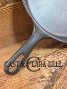Griswold #8 Cast Iron Skillet Small Block Groove Handle 704 F Skillet