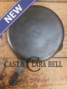 Griswold #8 Cast Iron Skillet Small Block Groove Handle 704 F Skillet