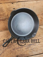 Griswold #8 Cast Iron Skillet Small Block Groove Handle 704 F Skillet