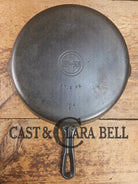 Griswold #8 Cast Iron Skillet Small Block Groove Handle 704 F Skillet