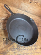Griswold #8 Cast Iron Skillet Small Block Groove Handle 704 F Skillet
