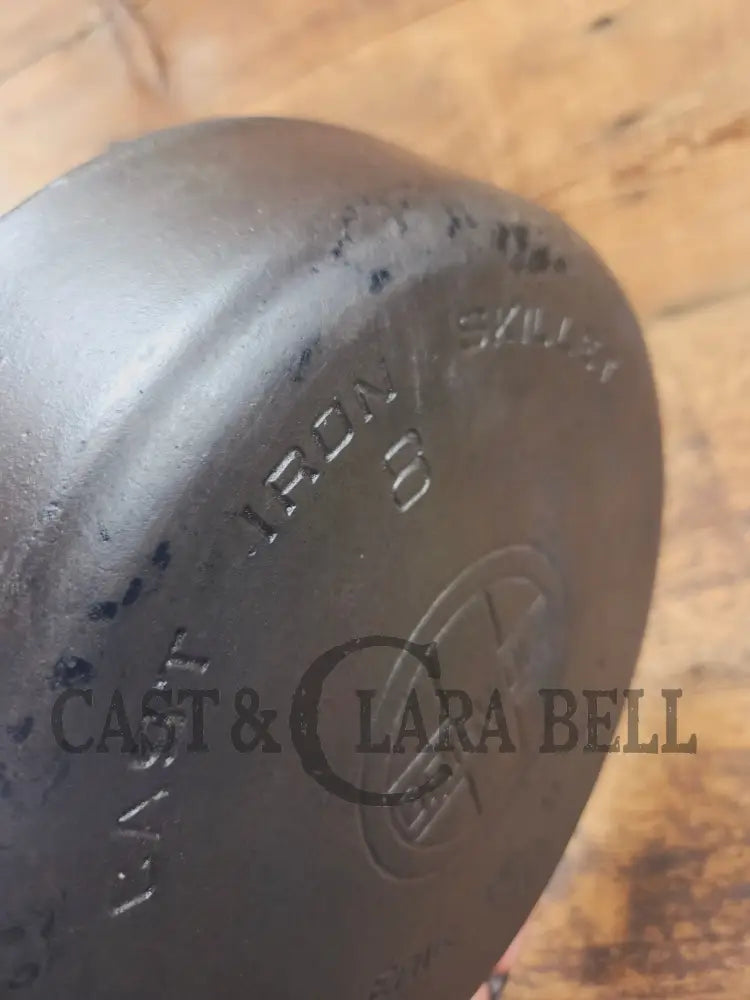 1930’s Griswold #8 Cast Iron Skillet with Large Block Logo 704 H - Skillet