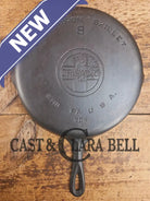 Griswold #8 Cast Iron Skillet with Large Block Logo and Smooth Bottom 704 V Skillet