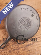 Griswold #8 Cast Iron Skillet with Large Block Logo and Smooth Bottom 704 V Skillet