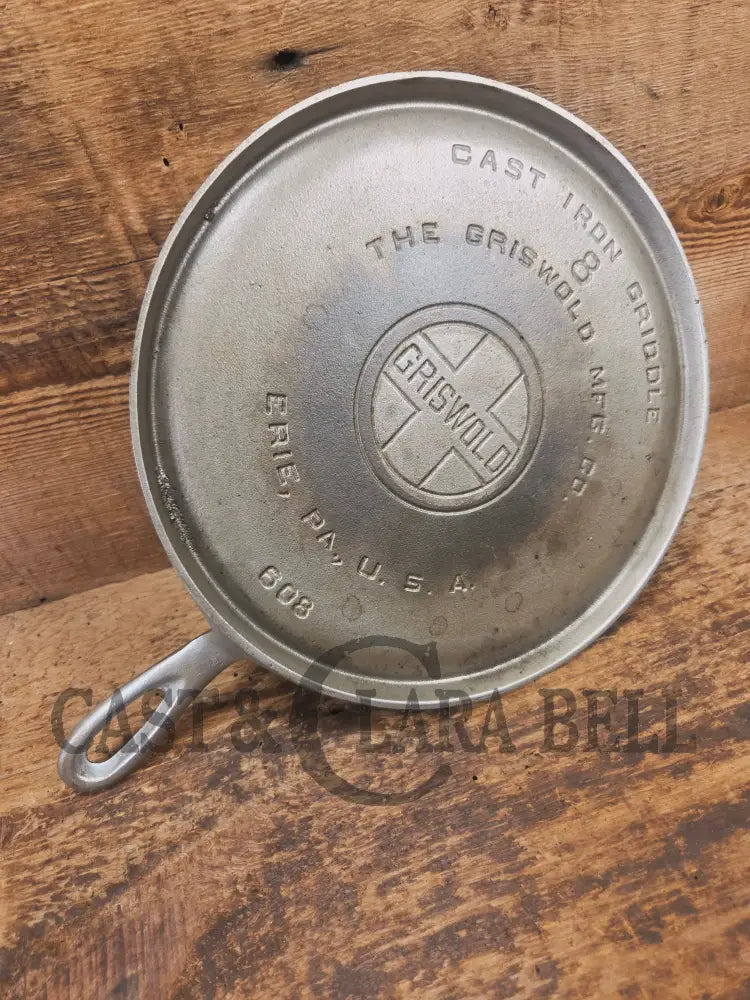 1920’s Griswold #8 Round Griddle with Chrome Finish 608 - Griddle