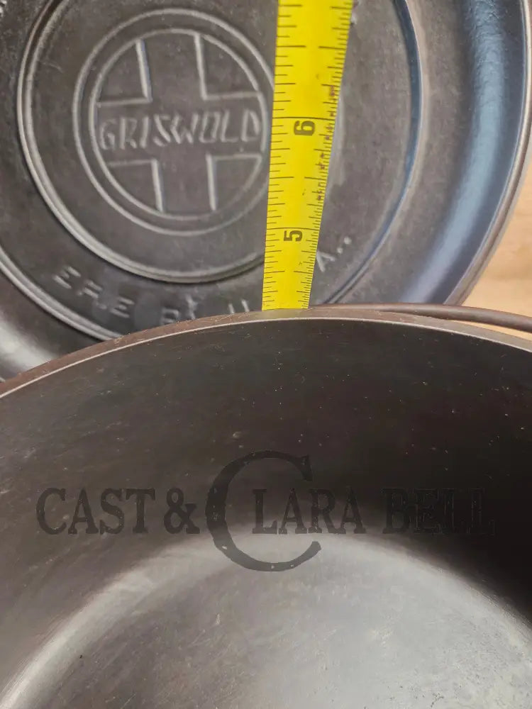 Griswold #8 Tite-Top Cast Iron Dutch Oven with Large Block Logo 833 A and Lid with Slant Logo A 2551 Dutch Ovens