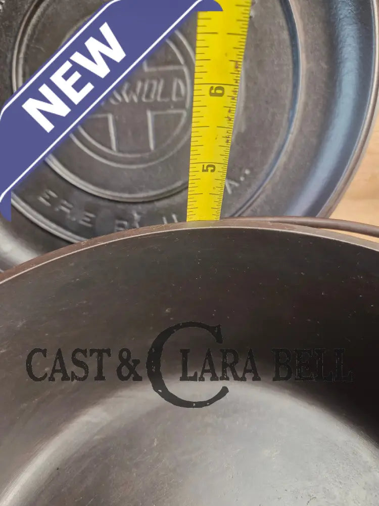 Griswold #8 Tite-Top Cast Iron Dutch Oven with Large Block Logo 833 A and Lid with Slant Logo A 2551 Dutch Ovens