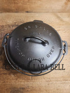 Griswold #8 Tite-Top Cast Iron Dutch Oven with Large Block Logo 833 A and Lid with Slant Logo A 2551 Dutch Ovens