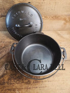 Griswold #8 Tite-Top Cast Iron Dutch Oven with Large Block Logo 833 A and Lid with Slant Logo A 2551 Dutch Ovens