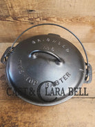 Griswold #8 Tite-Top Cast Iron Dutch Oven with Large Block Logo 833 A and Lid with Slant Logo A 2551 Dutch Ovens