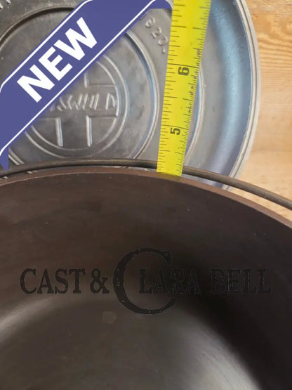 Griswold #8 Tite-Top Cast Iron Dutch Oven with Large Block Logo 833 A and Lid with Slant Logo A 2551 Dutch Ovens
