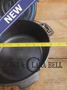 Griswold #8 Tite-Top Cast Iron Dutch Oven with Large Block Logo 833 A and Lid with Slant Logo A 2551 Dutch Ovens