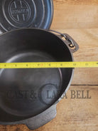 Griswold #8 Tite-Top Cast Iron Dutch Oven with Large Block Logo 833 A and Lid with Slant Logo A 2551 Dutch Ovens