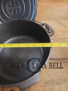 Griswold #8 Tite-Top Cast Iron Dutch Oven with Large Block Logo 833 A and Lid with Slant Logo A 2551 Dutch Ovens