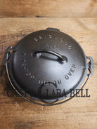Griswold #8 Tite-Top Cast Iron Dutch Oven with Large Block Logo 833 A and Lid with Slant Logo A 2551 Dutch Ovens