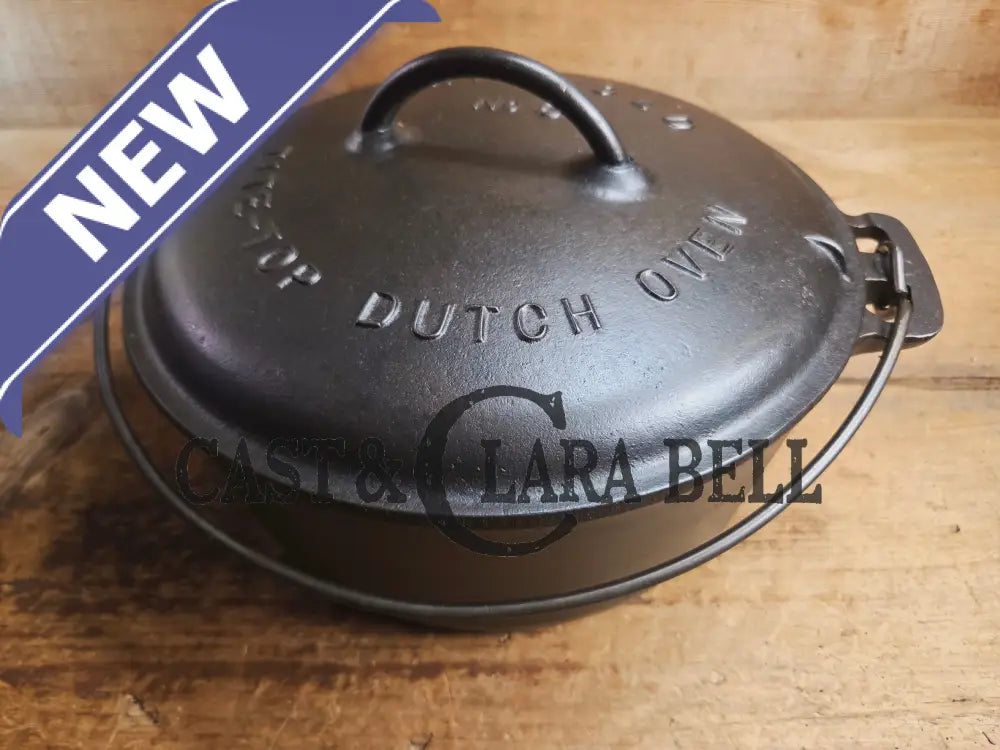 Griswold #8 Tite-Top Cast Iron Dutch Oven with Large Block Logo 833 A and Lid with Slant Logo A 2551 Dutch Ovens