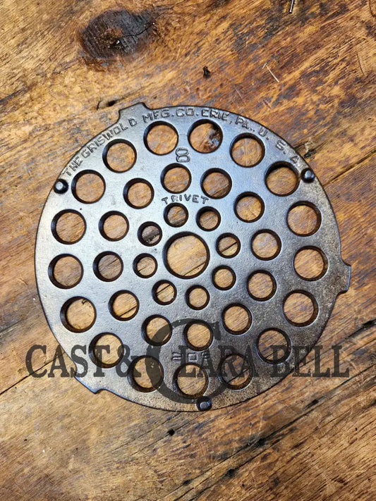 Griswold #8 Trivet. For Tite Top Dutch Oven. #206 Plated Patina Finish. Perfect For Your Dutch Oven