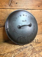 1920’s Griswold #9 Dutch Oven w/ Slant Logo p/n 834 A and p/n 2552 matching block lid Dutch Ovens Trivets & Kettles