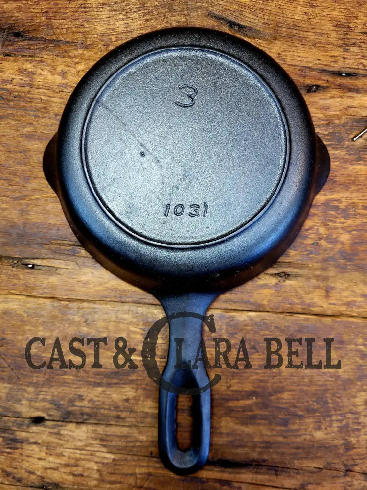 Griswold Iron Mountain #3 Cast Egg Skillet With Heat Ring 1031