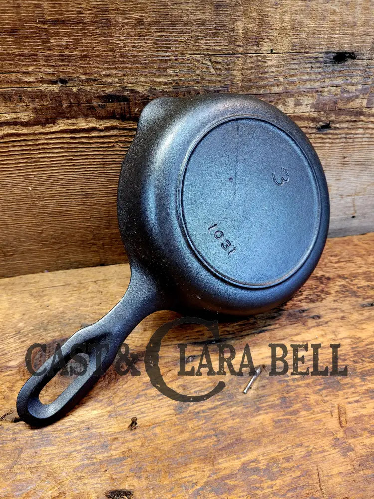 Griswold Iron Mountain #3 Cast Egg Skillet With Heat Ring 1031