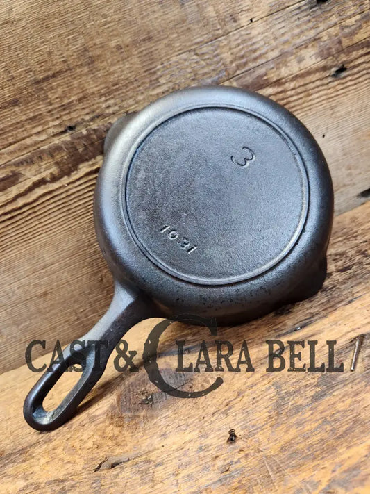 Griswold Iron Mountain #3 Cast Egg Skillet With Heat Ring 1031