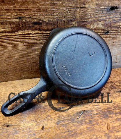 Griswold Iron Mountain #3 Cast Egg Skillet With Heat Ring 1031