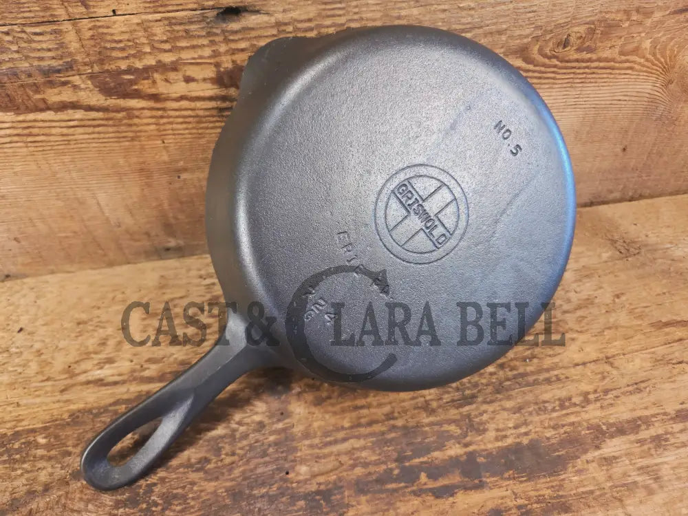 1940’s Griswold No. 3 Cast Iron Egg Skillet with Small Block Logo 709 D - Skillet